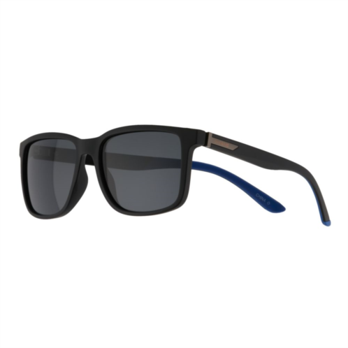 Mens Dockers Rubberized Matte Black Polarized Sunglasses