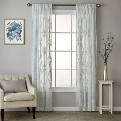 SKL Home Diamond Vine 1-panel Window Curtain