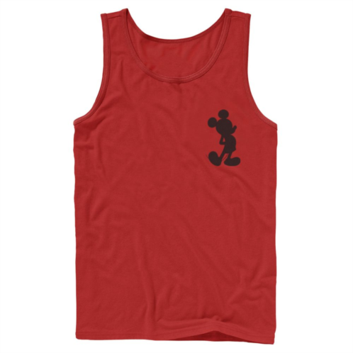 Licensed Character Mens Disney Mickey Mouse Silhouette Left Chest Tank Top