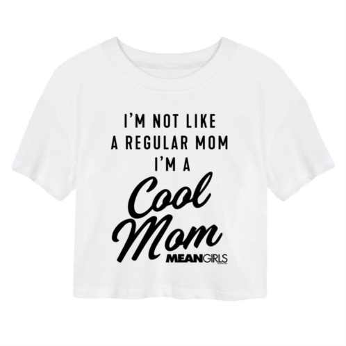 Licensed Character Juniors Mean Girls Cool Mom Cropped Tee