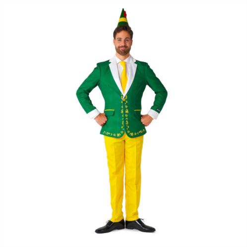 Mens Suitmeister Elf Modern-Fit Licensed Christmas Novelty Suit Set