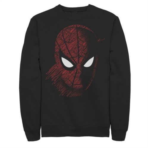 Licensed Character Mens Marvel Spider-Man Far From Home Tech Build-Up Fill Portrait Sweatshirt