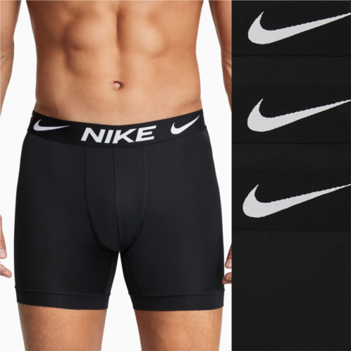 Mens Nike Dri-FIT Essential 3-pack Microfiber Long-Leg Boxer Briefs