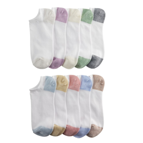 Womens Sonoma Goods For Life 10-Pack No Show Marled Socks