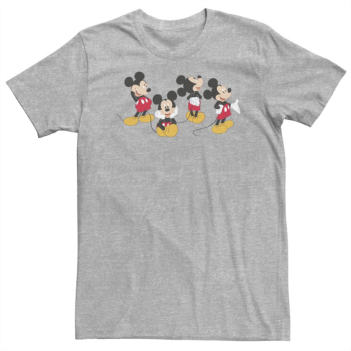 Licensed Character Big & Tall Disney Mickey Mouse Poses Portrait Tee