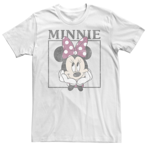 Licensed Character Big & Tall Disney Minnie Mouse Distressed Framed Portrait Tee