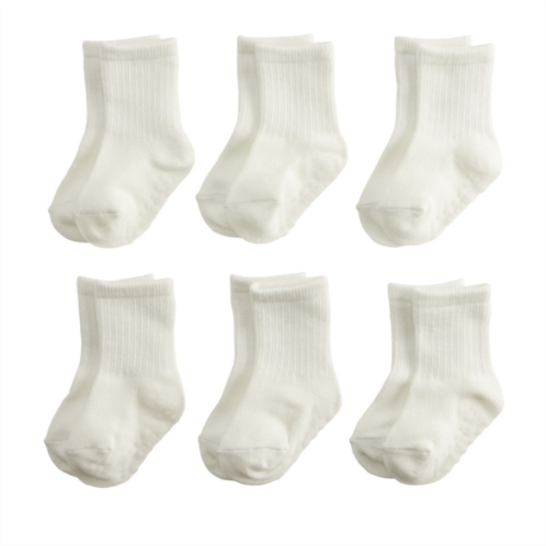 Baby / Toddler Jumping Beans 6-Pack White Crew Socks