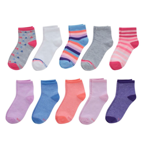 Girls Hanes Ultimate 10-Pack Ankle Socks