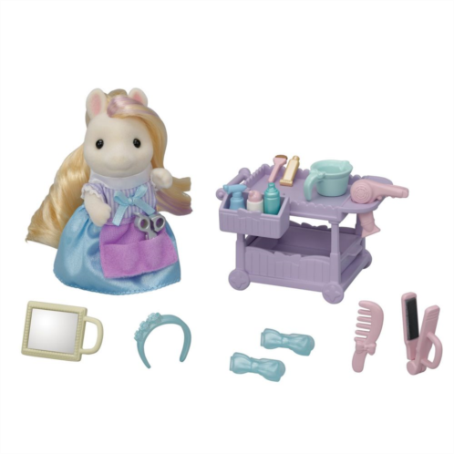 Calico Critters Ponys Hair Stylist Set Dollhouse Playset with Figure and Accessories