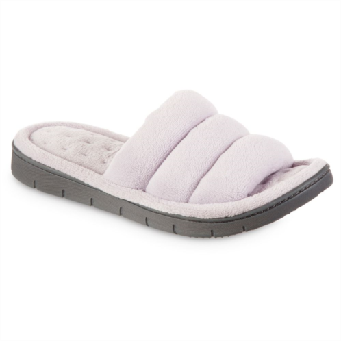 isotoner Recycled Mircoterry Aster Womens Slide Slippers