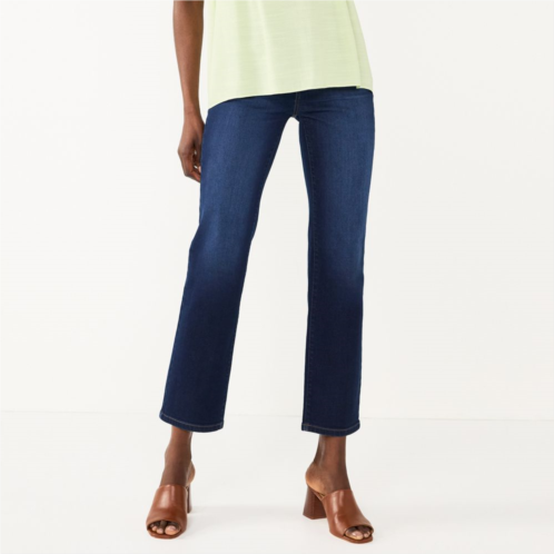 Womens Nine West High Rise Sculpting Straight Jeans