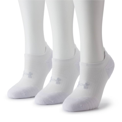 Womens Under Armour UA 3 Pack No Show Play Up Tab Socks
