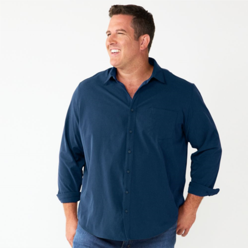 Big & Tall Apt. 9 Button-Down Tech Shirt
