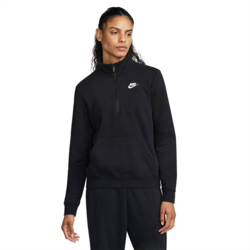 Womens Nike Sportswear Club Fleece Quarter-Zip Sweatshirt