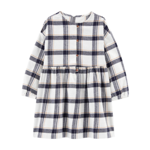 Baby & Toddler Girl Carters Plaid Twill Flannel Dress