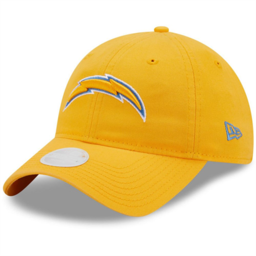 Womens New Era Gold Los Angeles Chargers Core Classic 2.0 9TWENTY Adjustable Hat