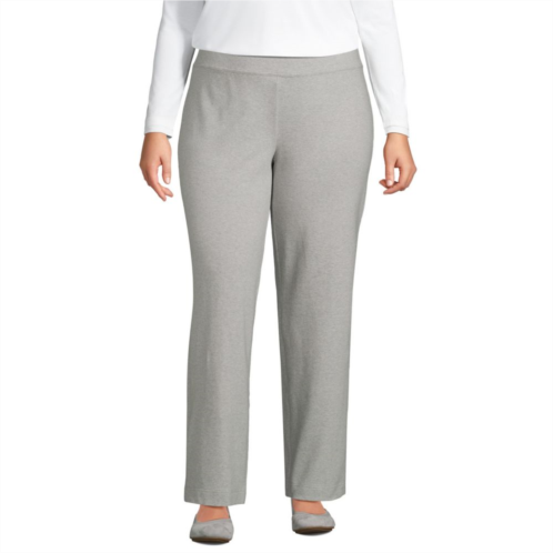 Plus Size Lands End Starfish Pull-On Straight-Leg Pants