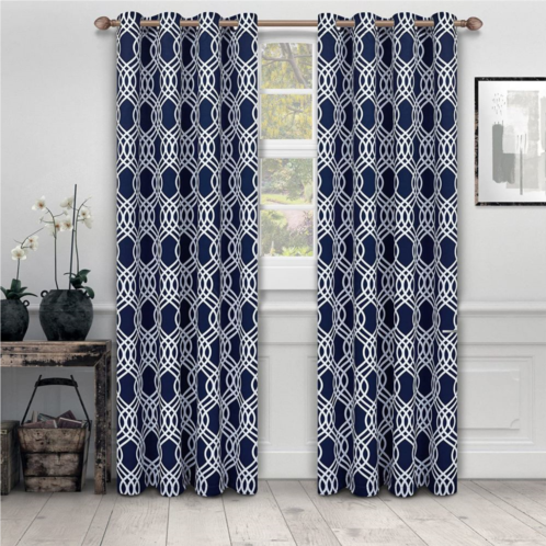 SUPERIOR Set of 2 Insulated Thermal Blackout Grommet Window Curtain Panels
