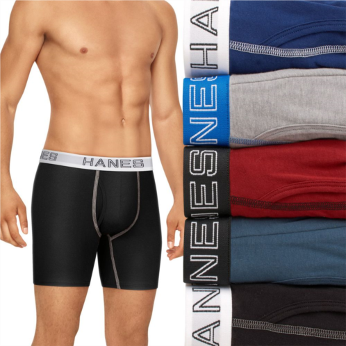 Mens Hanes Ultimate 5-Pack Stretch Boxer Brief
