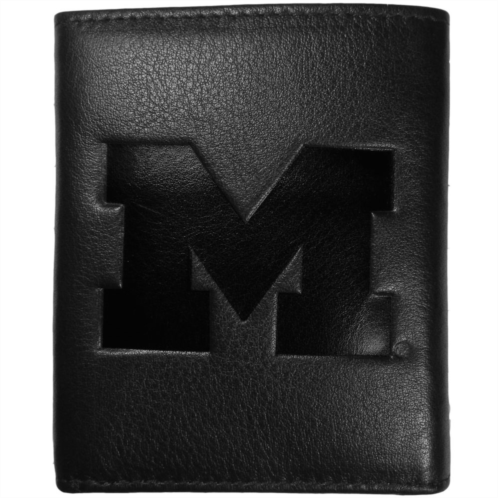 Unbranded Michigan Wolverines Embossed Leather Trifold Wallet