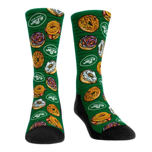 Unbranded Mens Rock Em Socks New York Jets Localized Food Crew Socks