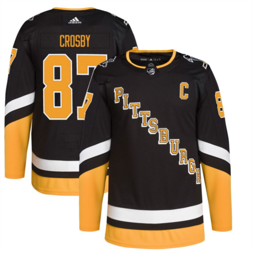 Unbranded Mens adidas Sidney Crosby Black Pittsburgh Penguins Alternate Primegreen Authentic Pro Player Jersey