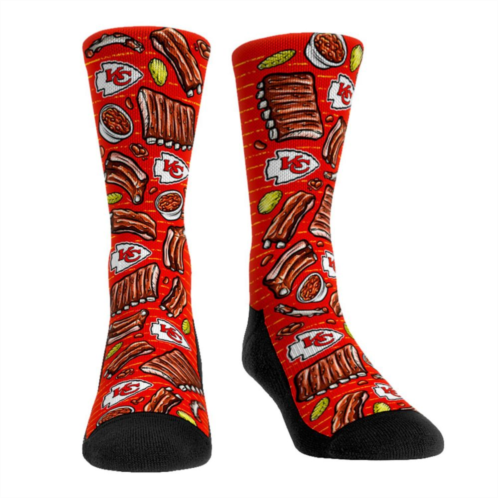 Unbranded Mens Rock Em Socks Kansas City Chiefs Localized Food Crew Socks
