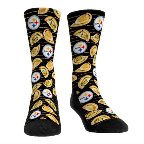 Unbranded Mens Rock Em Socks Pittsburgh Steelers Localized Food Crew Socks