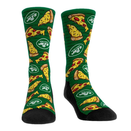 Unbranded Mens Rock Em Socks New York Jets Localized Food Pizza Crew Socks