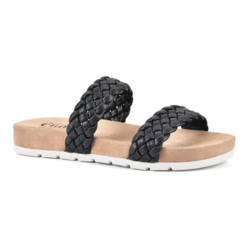 Cliffs by White Mountain Truly Womens Slide Sandals