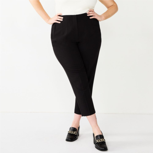 Plus Size Nine West High-Waisted Tapered Pants