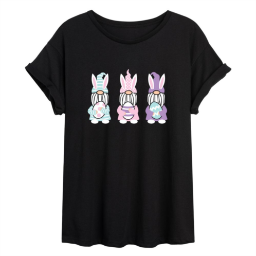 Licensed Character Juniors Easter Bunny Gnomes Flowy Tee