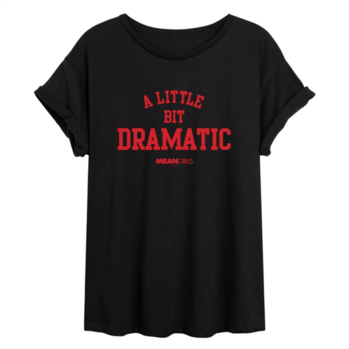 Licensed Character Juniors Mean Girls A Little Bit Dramatic Flowy Tee