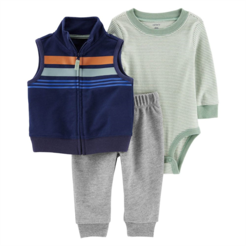 Baby Boy Carters 3-Piece Little Vest, Bodysuit & Pants Set