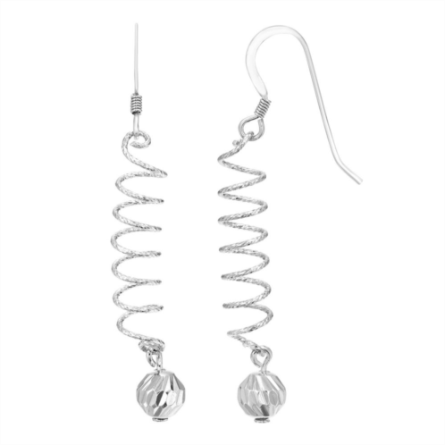 A&M Sterling Silver Sling Wire Earrings