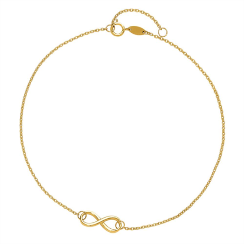 Unbranded 14k Gold Infinity Charm Anklet