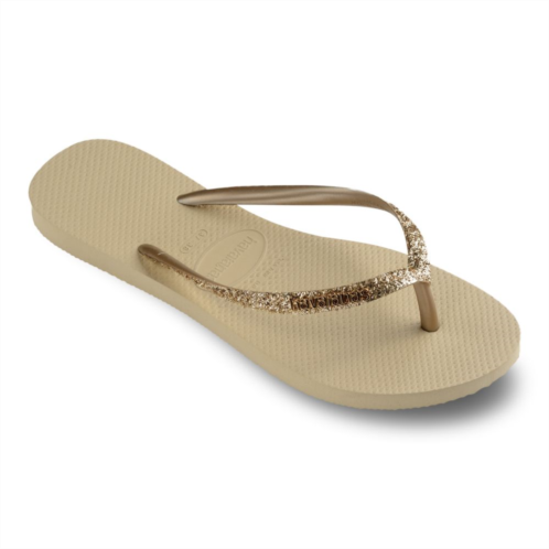 Havaianas Slim Glitter II Womens Flip Flop Sandals