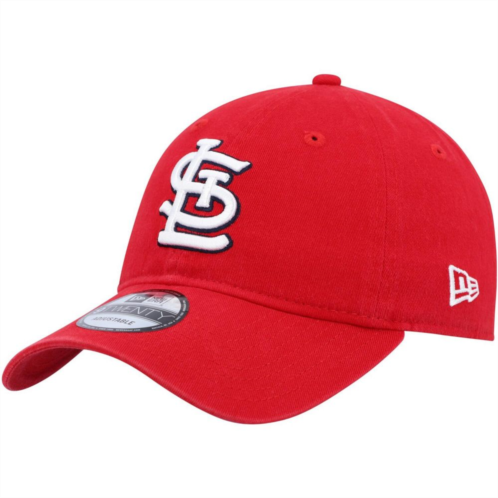 Mens New Era Red St. Louis Cardinals Logo Replica Core Classic 9TWENTY Adjustable Hat