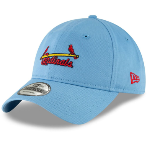 Mens New Era Light Blue St. Louis Cardinals Fashion Core Classic 9TWENTY Adjustable Hat