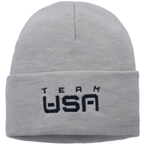 Mens Nike Heathered Gray Team USA Cuffed Knit Hat