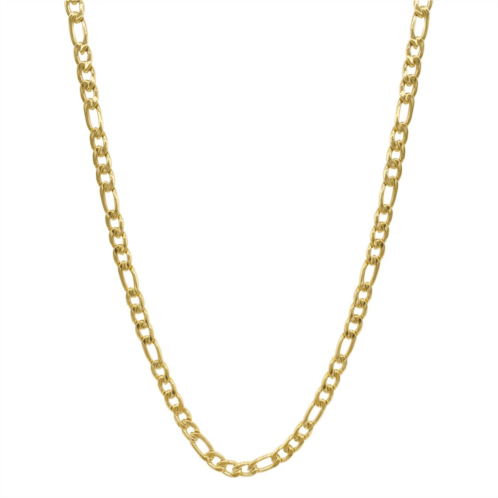 Adornia Stainless Steel Figaro Chain Necklace