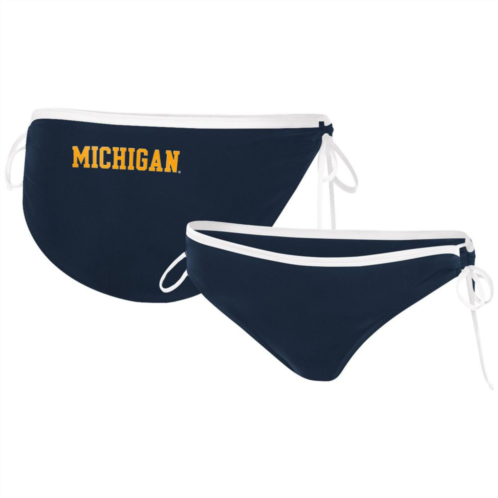 Womens G-III 4Her by Carl Banks Navy Michigan Wolverines Perfect Match Bikini Bottom
