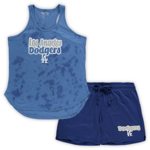 Unbranded Womens Concepts Sport Royal Los Angeles Dodgers Plus Size Cloud Tank Top & Shorts Sleep Set