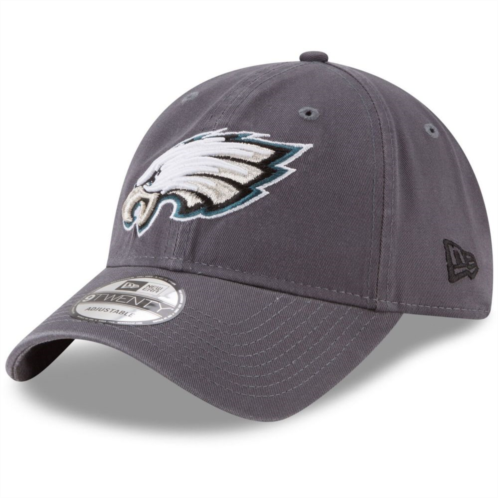Mens New Era Graphite Philadelphia Eagles Icon Core Classic 2.0 9TWENTY Adjustable Hat