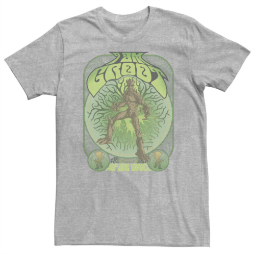 Licensed Character Big & Tall Marvel Guardians of the Galaxy Classic I Am Grrot Tee