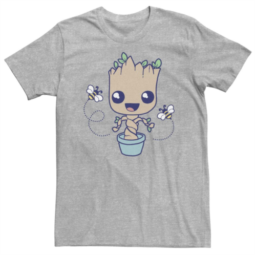 Licensed Character Big & Tall Marvel Groot Hello Spring Bees Tee