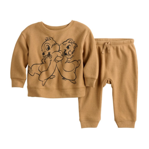 Disney/Jumping Beans Disneys Chip & Dale Baby Boy Cozy Knit Graphic Tee & Jogger Pants Set by Jumping Beans