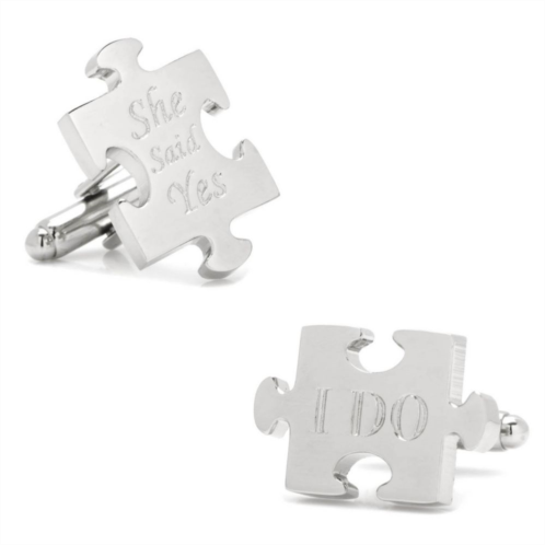 Mens Cuff Links, Inc. Wedding Puzzle Pieces Cufflinks Pair