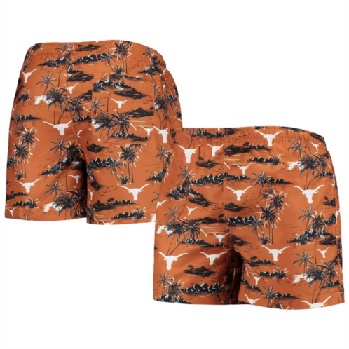 Unbranded Mens FOCO Texas Orange Texas Longhorns Island Palm Swim Trunks