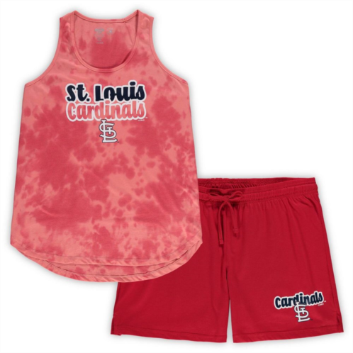 Unbranded Womens Concepts Sport Red St. Louis Cardinals Plus Size Cloud Tank Top & Shorts Sleep Set
